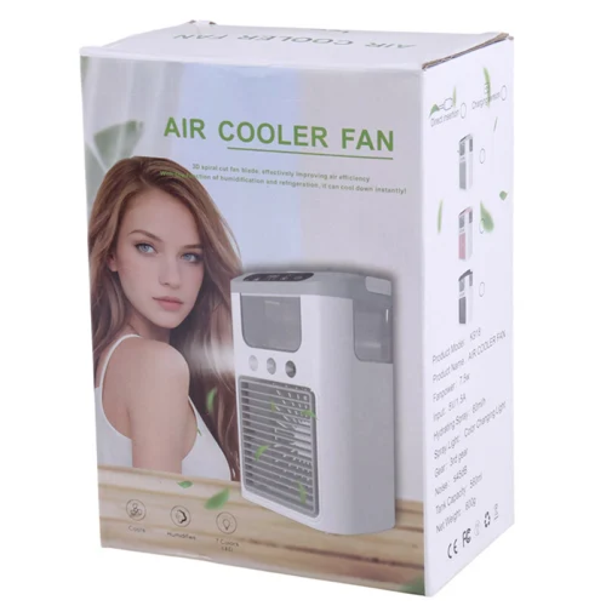Φορητό mini Air Cooler δαπέδου 7.5W λευκό/γκρι - Image 3