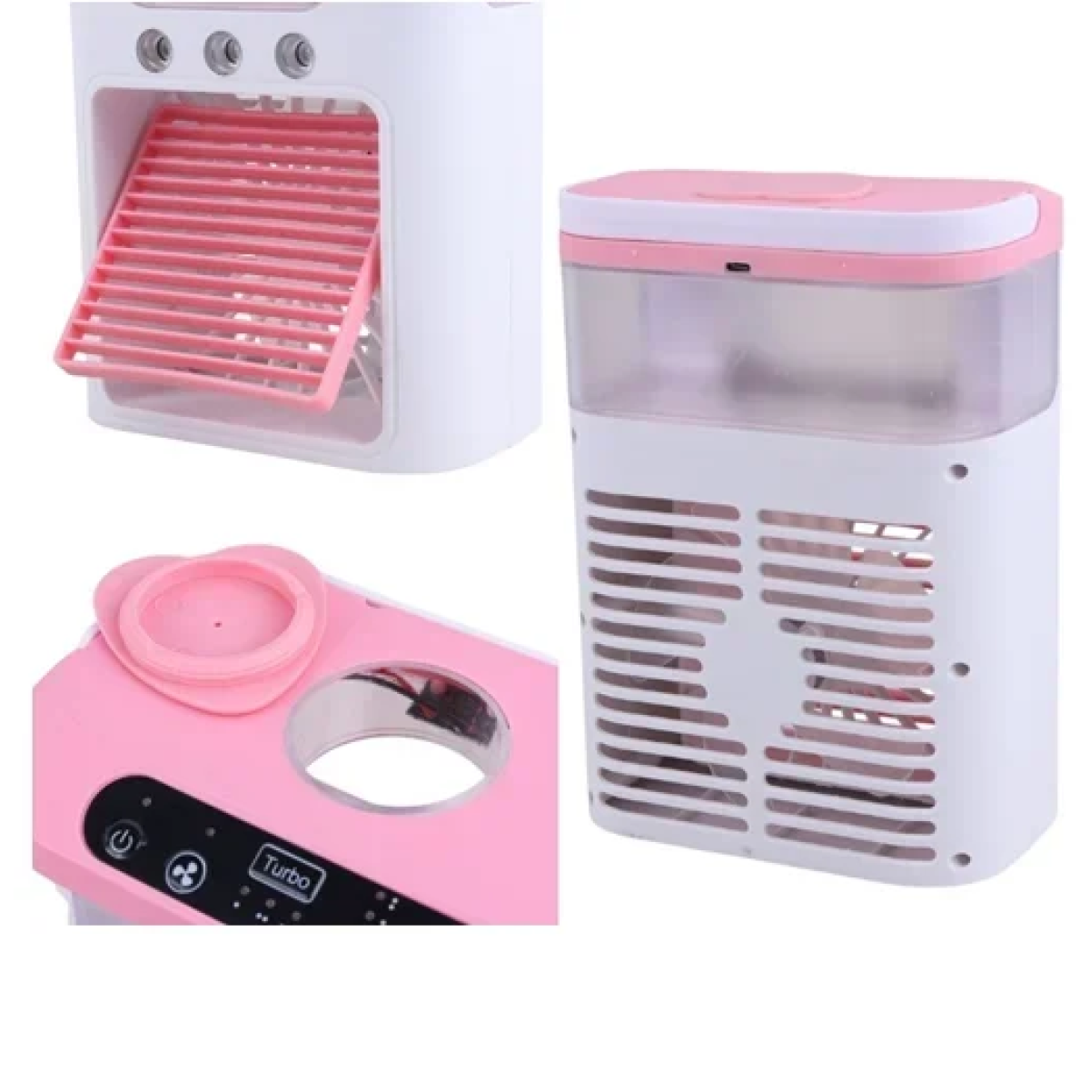 Φορητό mini Air Cooler δαπέδου 7.5W μαύρο/λευκό - Image 2