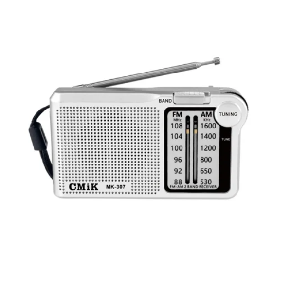 Φορητό ραδιόφωνο Retro MK-307 ασημί