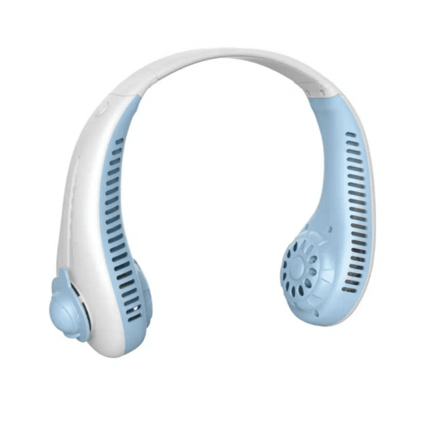 Φορητός Ανεμιστήρας Επαναφορτιζόμενος Λαιμού - Μπλε