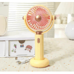 Φορητός Ανεμιστήρας Επαναφορτιζόμενος Με Περιστρεφόμενη Κεφαλή - Kίτρινο