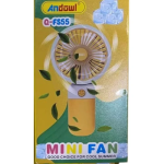 Φορητός Μίνι Ανεμιστήρας Χειρός Επαναφορτιζόμενος USB Andowl Q-FS55 – Κίτρινο