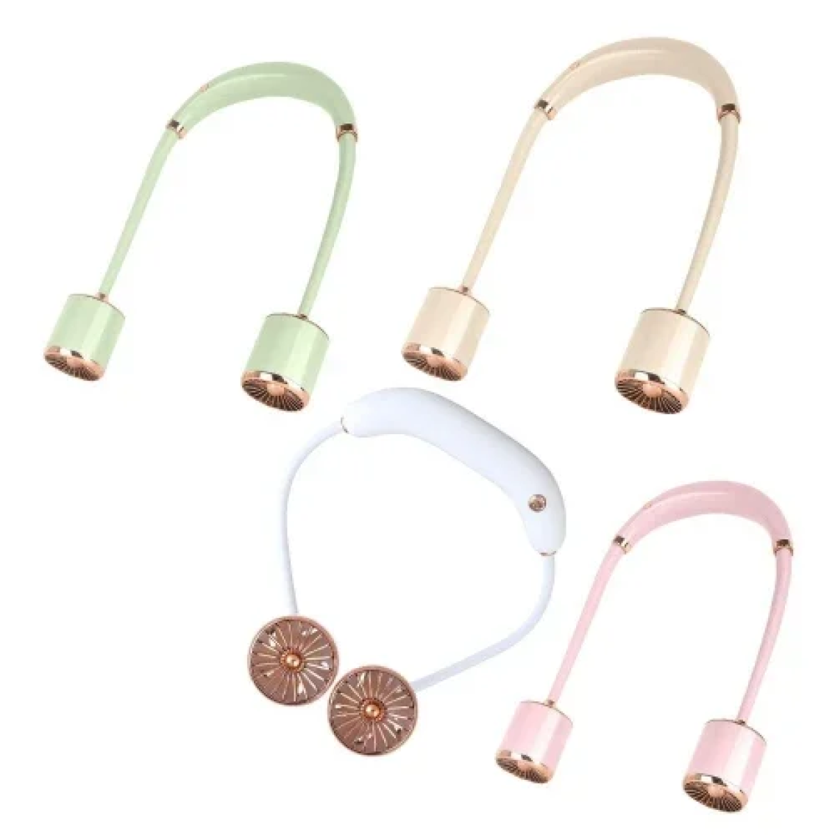 Φορητός USB Ανεμιστήρας Λαιμού 3 Ταχυτήτων Hoomei HM-8488D Λευκό