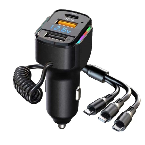 Φορτιστής Αυτοκινήτου 3 σε 1 K4 PD35W65W