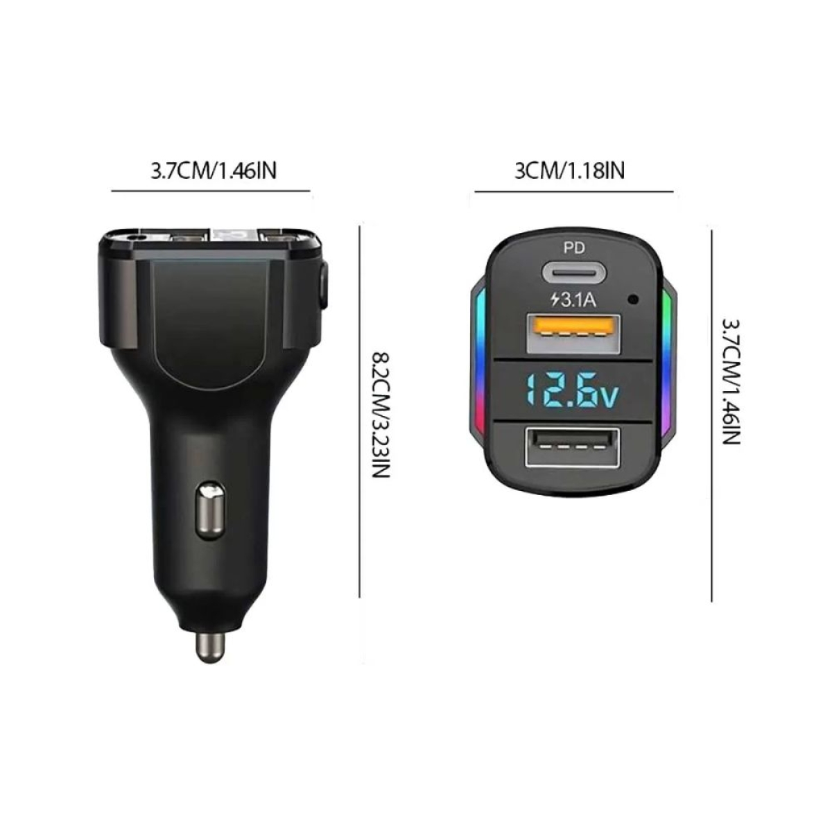 Φορτιστής Αυτοκινήτου 3 σε 1 K4 PD35W65W
