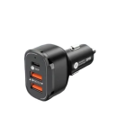 Φορτιστής Αυτοκινήτου 38W με 3 Θύρες (PD 20W + QC3.0 18W x2) Μαύρο LDO-R40 - Image 2