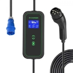Φορτιστής Ηλεκτρικού Αυτοκινήτου EV Type2 7KW 32A Με LCD Οθόνη Και Καλώδιο 5m EV-GK01