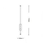 Φωτιστικό Τοίχου LED 12W Ψυχρό Λευκό 6500K Universo E80-OF