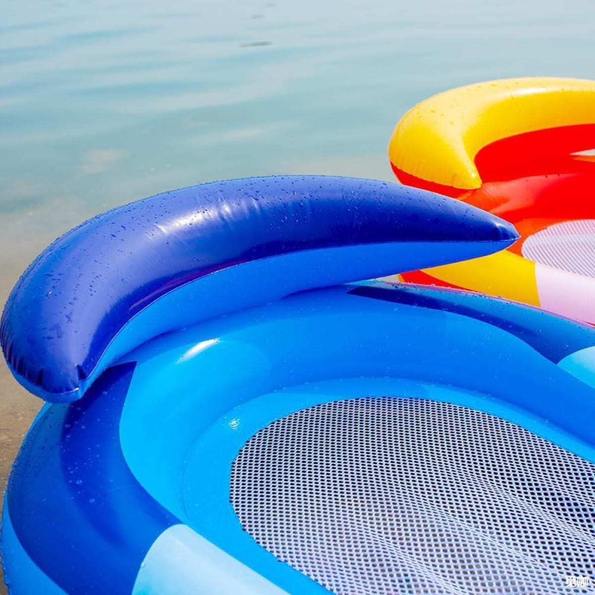 Φουσκωτό Στρώμα Aqua Lounge Με Μαξιλάρι - Μπλε