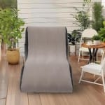 Φουσκωτός Καναπές-Ανάκλιντρο Relax 138×78×66cm Μαύρο-Καφέ