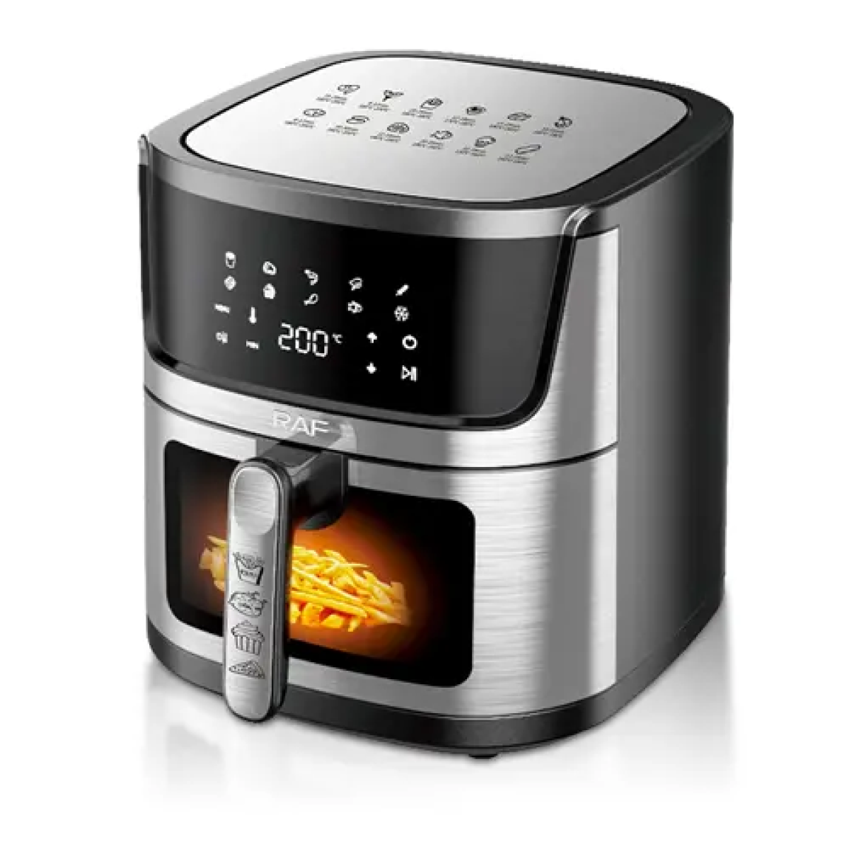Φριτέζα αέρος με χωρητικότητα 9L Air fryer 1950W RAF R.5395 μαύρο/ασημί - Image 2