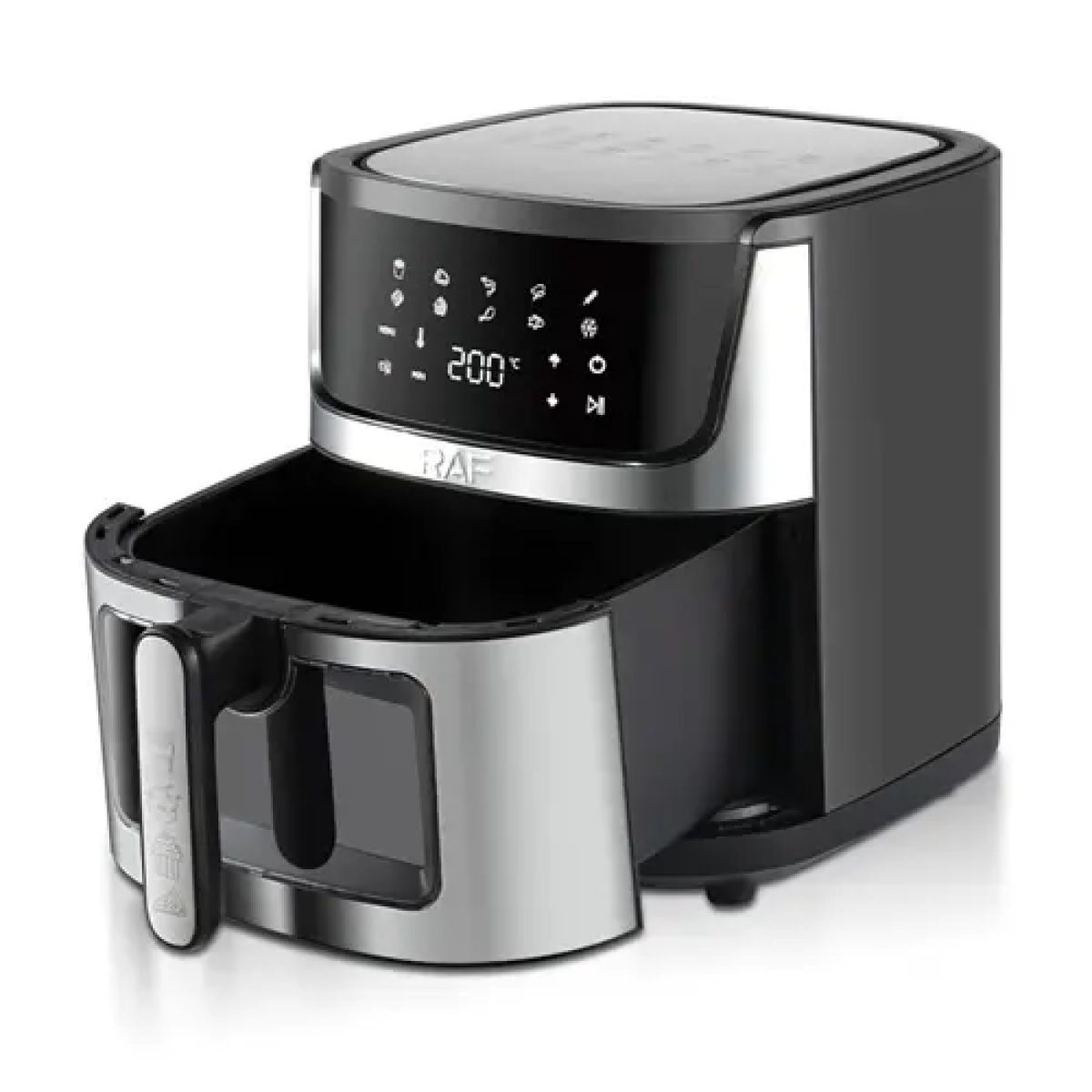 Φριτέζα αέρος με χωρητικότητα 9L Air fryer 1950W RAF R.5395 μαύρο/ασημί - Image 3