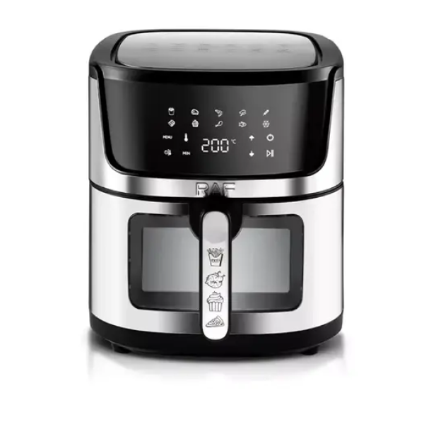 Φριτέζα αέρος με χωρητικότητα 9L Air fryer 1950W RAF R.5395 μαύρο/ασημί
