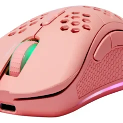 Deltaco Gaming PM80 Ασύρματο Ποντίκι 2.4GHz Optical 7 Πλήκτρων 4800DPI RGB Ροζ GAM-120-P