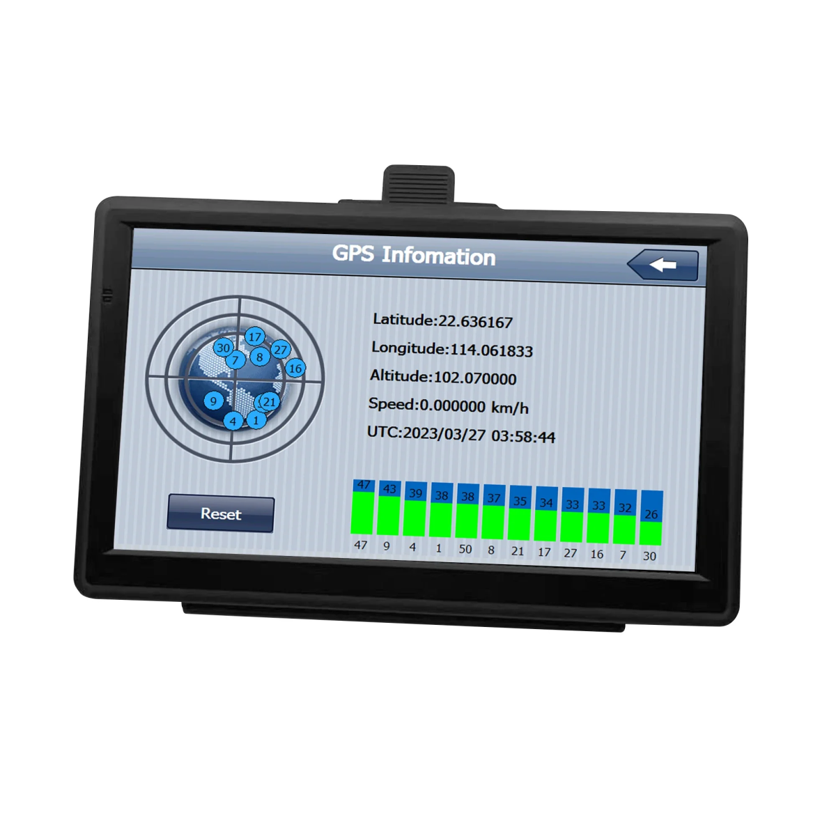 GPS Πλοηγός Αυτοκινήτου Με Οθόνη Αφής 7'' & Χάρτες