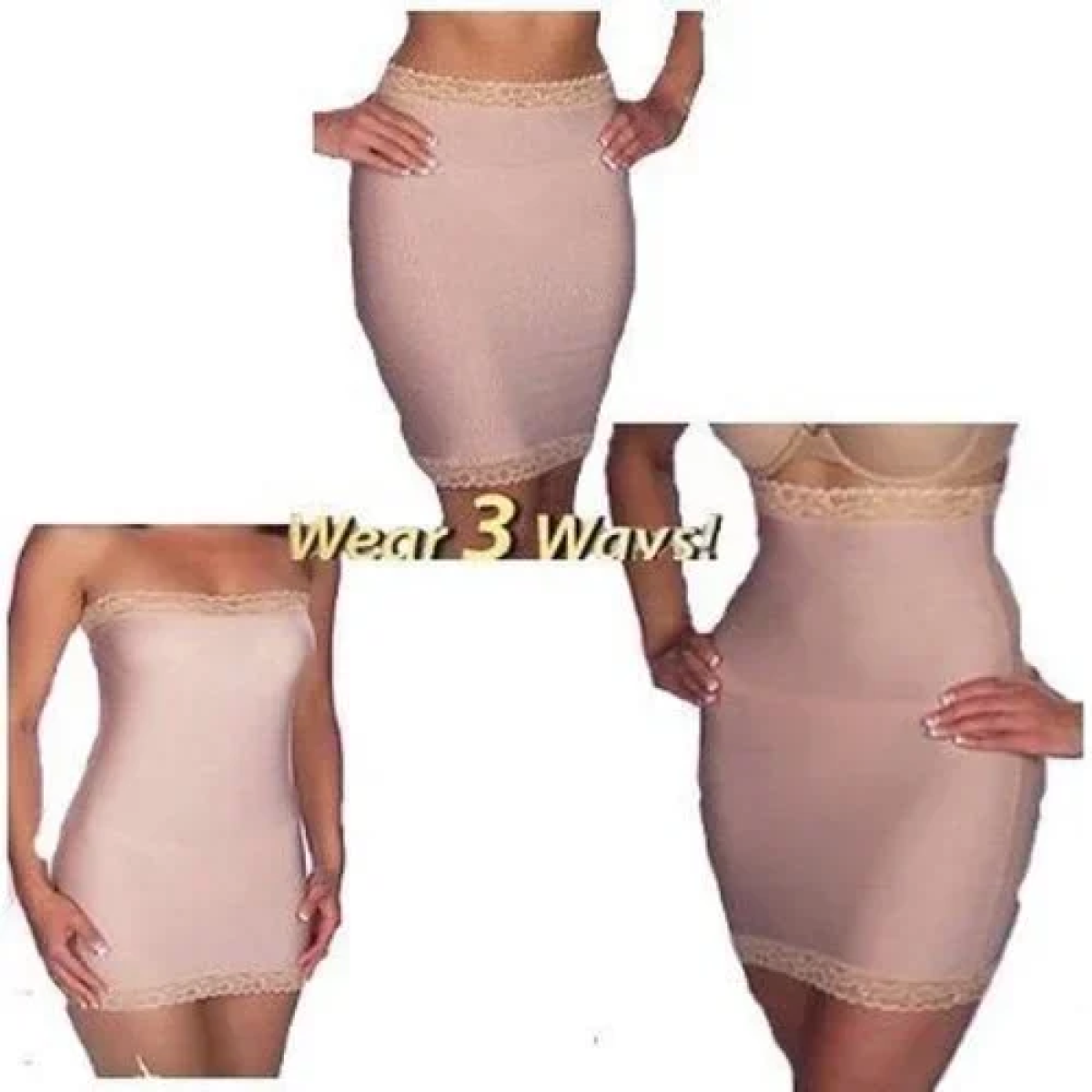 Γυναικείο Slim N Lift Slip που μπορεί να φορεθεί με 3 τρόπους Μπεζ - Image 2
