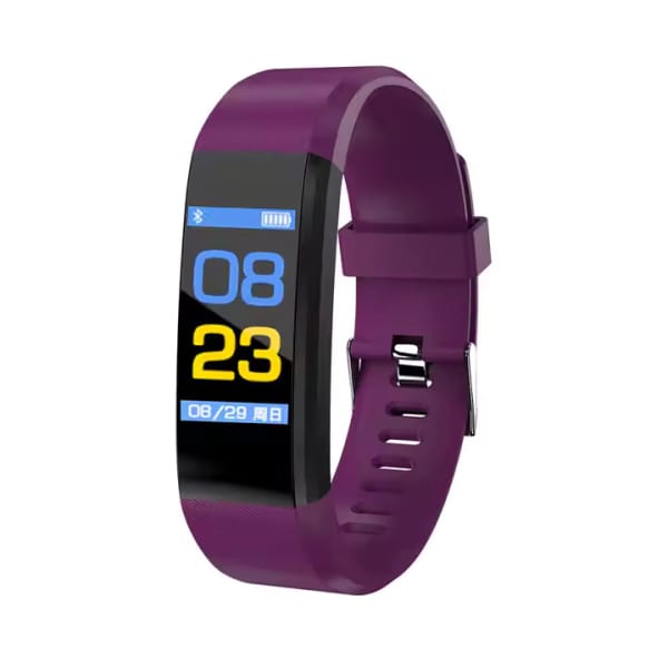 115 Plus Smart Wristband – Έξυπνο Ρολόι Χειρός με Οθόνη Αφής, Bluetooth & Μετρήσεις Υγείας – Μωβ