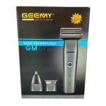 Geemy GM-6720 Επαναφορτιζόμενη Κουρευτική Μηχανή 3 σε 1 – Μαλλιά, Γένια, Μύτη/Αυτιά