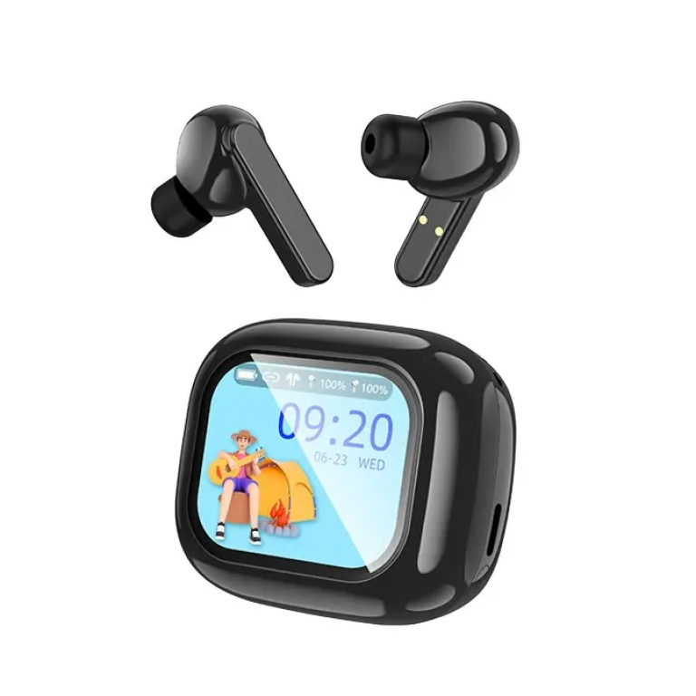 Hoco DES53 In-ear Bluetooth Handsfree Ακουστικά με Θήκη Smartwatch – Μαύρα