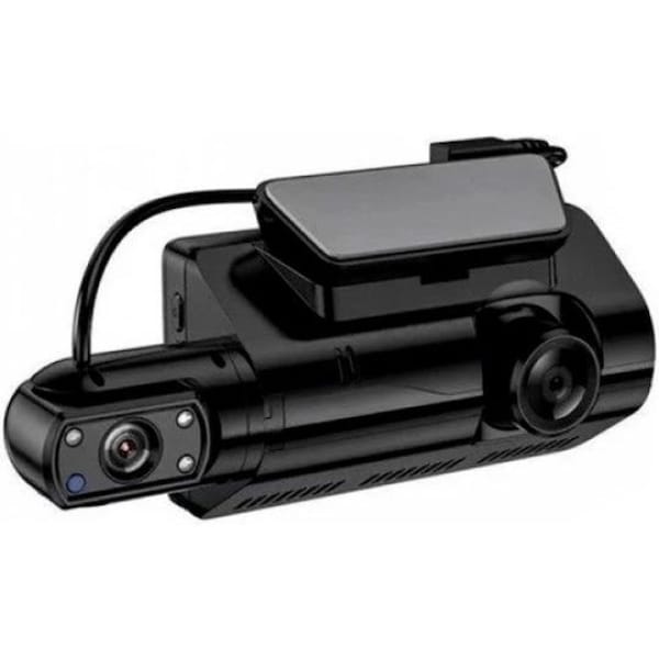 Hoco DI07 Dual Κάμερα DVR Αυτοκινήτου με Κλιπ για Παρμπρίζ – Μαύρη