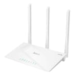 Hoco HI30 Ασύρματο Router Wi‑Fi 4 – 300Mbps με 3 Κεραίες & 4 Θύρες Ethernet - Λευκό