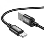 Hoco X89 Braided Καλώδιο USB-A σε USB-C – 60W, 3A, 1m – Μαύρο