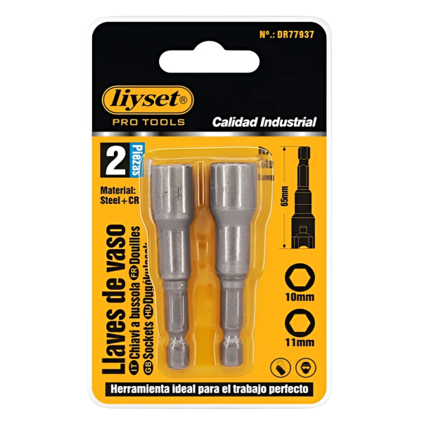 Liyset Καρυδάκια Μύτες Άλλεν Σετ 2 Τεμαχίων 10/11mm - 77937