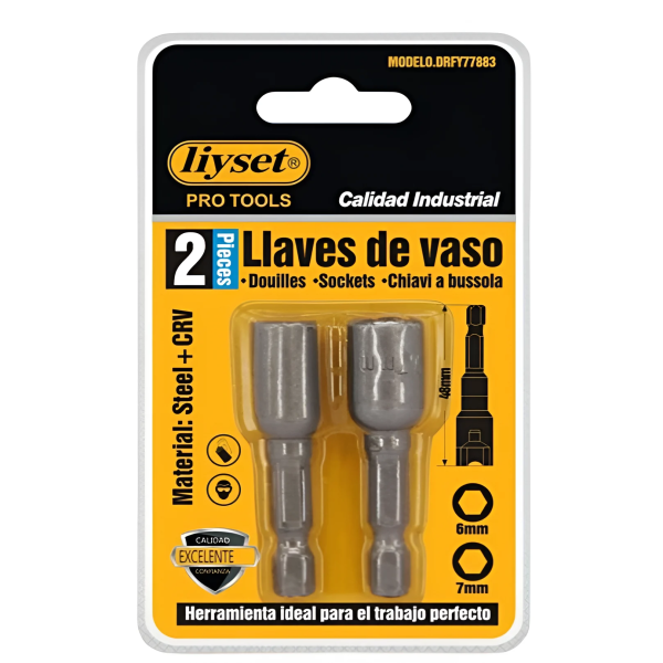 Liyset Καρυδάκια Μύτες Άλλεν Σετ 2 Τεμαχίων 6/7mm - 77883