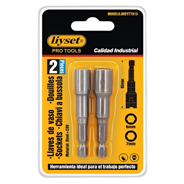 Liyset Καρυδάκια Μύτες Άλλεν Σετ 2 Τεμαχίων 6/7mm - 77913
