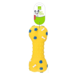 Nunbell Παιχνίδι Σκύλου σε Σχήμα Κόκκαλου 16x7cm Κίτρινο 33716