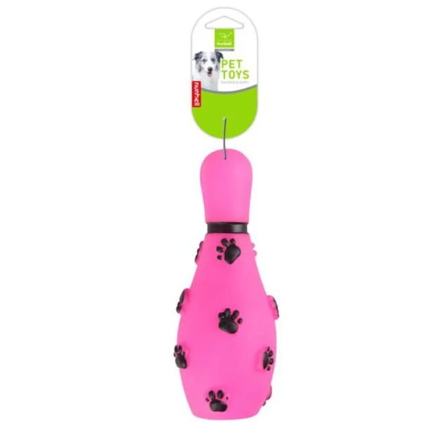 Nunbell Παιχνίδι Σκύλου σε Σχήμα Κορίνας Bowling 16x7cm Ρόζ 33718