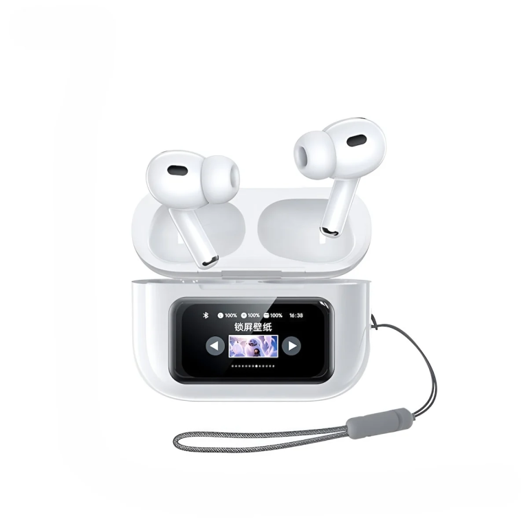 Remax CozyPods W30N Bluetooth In-ear Ακουστικά με Έγχρωμη Οθόνη & Θήκη Φόρτισης – Λευκά