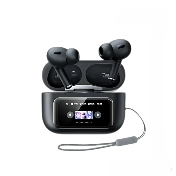 Remax CozyPods W30N Bluetooth In-ear Ακουστικά με Έγχρωμη Οθόνη & Θήκη Φόρτισης – Μαύρα