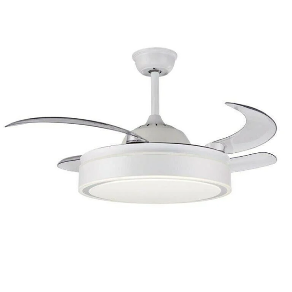 Rixme RZ.FL-200W Ανεμιστήρας Οροφής με LED Φως & Τηλεχειριστήριο – Λευκός