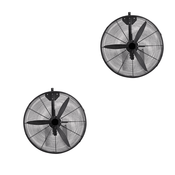 Σετ Ανεμιστήρων Τοίχου 65cm 2 Τεμάχια Μαύρο 130W DF-650