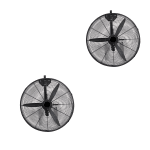Σετ Ανεμιστήρων Τοίχου 75cm 2 Τεμάχια Μαύρο 230W DF-750