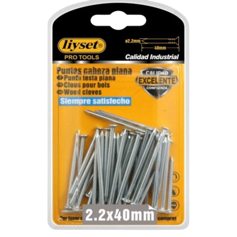 Σετ Καρφιά Liyset Ατσάλινα 40x2.2mm – 2183198