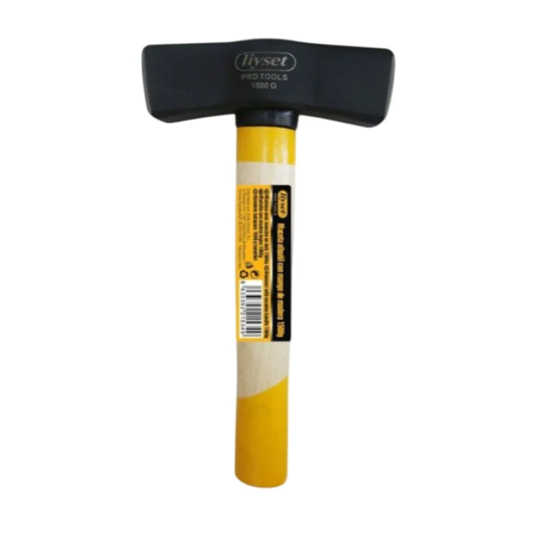 Σφυρί Οικοδομής Lyiset 1500g με Ξύλινη Λαβή – Μήκος 28cm – 215349