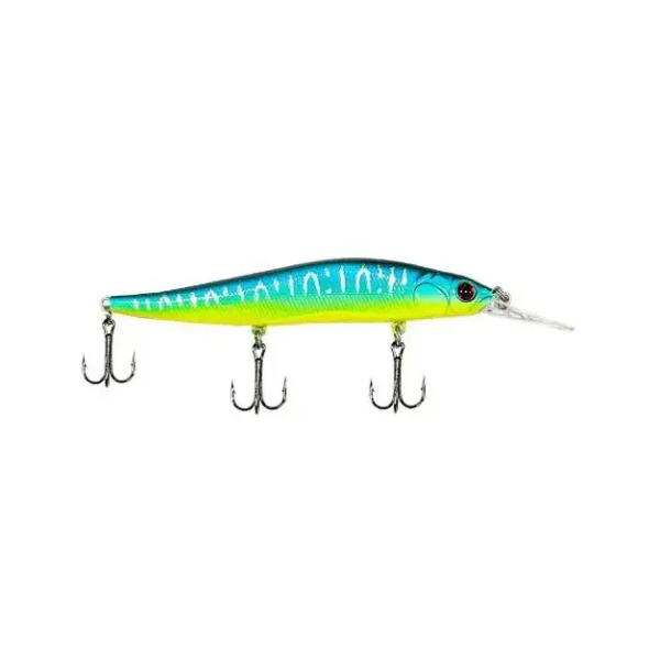 Τεχνητό Δόλωμα Πλάνος Φωσφοριζέ Jerkbait 13cm – 15g (1τμχ) 35170 - Κίτρινο/Γαλάζιο