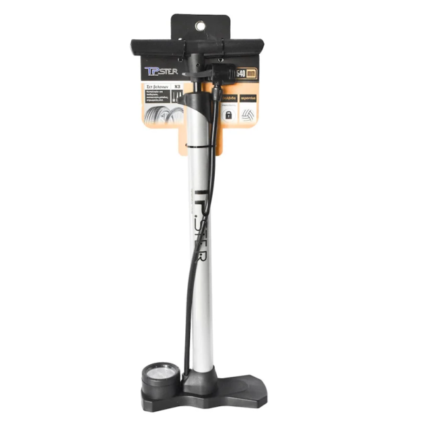 Tpster Τρόμπα Χειρός με Μανόμετρο 54cm – Γκρί 37970