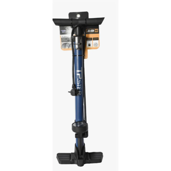 Tpster Τρόμπα Χειρός με Μανόμετρο 63cm – Μπλέ 37963