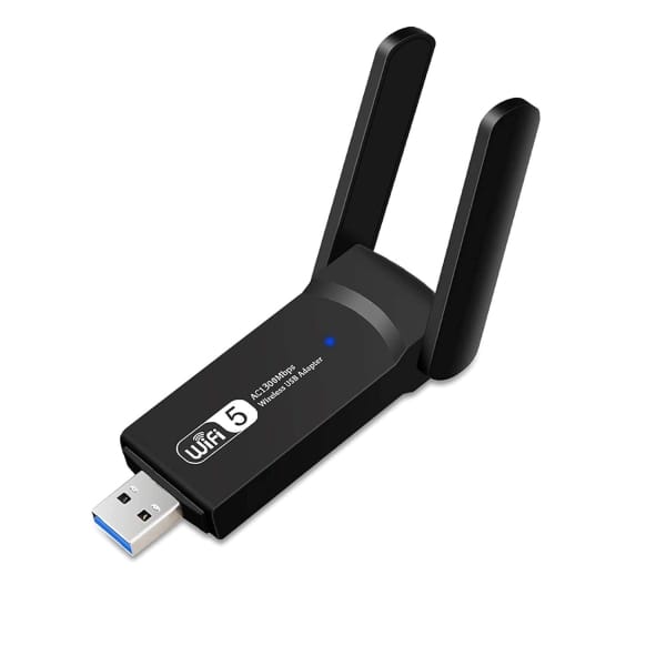 USB WiFi Adapter – Ασύρματος Αντάπτορας Διπλής Μπάντας 1300Mbps με Κεραία 5dBi & Υποδοχή USB 3.0