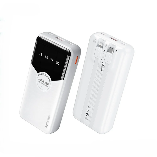 WEKOME WP-59 Power Bank 20000mAh – Fast Charge 22.5W, LED Οθόνη - Λευκό