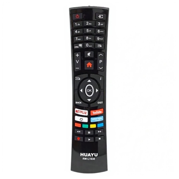Huayu RM-L1638 Συμβατό Τηλεχειριστήριο για Τηλεοράσεις Turbo-X & F&U – Με Κουμπί Netflix
