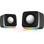 Ηχεία Υπολογιστή Στερεοφωνικά με USB και Jack 3.5mm με RGB Φωτισμό Andowl Q-YX25