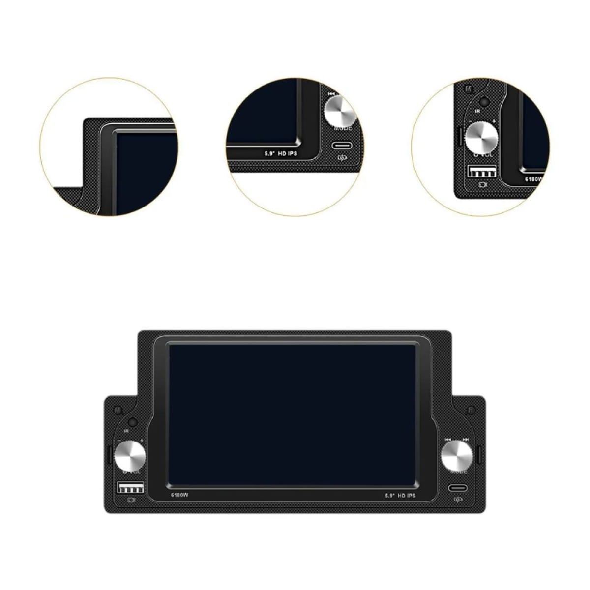 Ηχοσύστημα Αυτοκινήτου 5.9" με Οθόνη Αφής & Υποστήριξη FM (Bluetooth-USB)