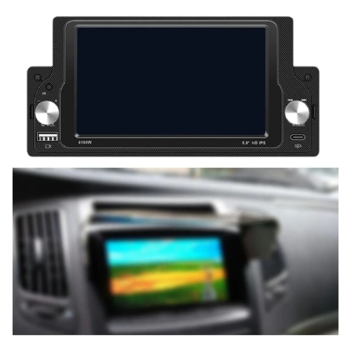 Ηχοσύστημα Αυτοκινήτου 5.9" με Οθόνη Αφής & Υποστήριξη FM (Bluetooth-USB)