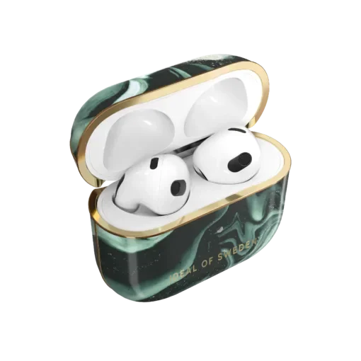 IDEAL OF SWEDEN Θήκη Printed για Apple AirPods Gen 3 Golden Olive Marble IDFAPCAW21-G4-320