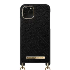 IDEAL OF SWEDEN θήκη λαιμού iPhone 11 Pro/XS/X Embossed Black IDNCAW21-I1958-328
