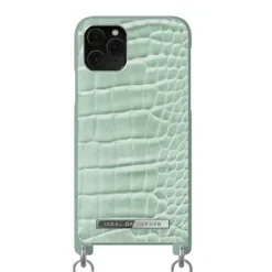 IDEAL OF SWEDEN θήκη λαιμού iPhone 11 Pro/XS/X Mint Croco IDPNSS21-I1958-261